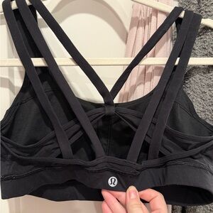 lululemon athletica Black Strappy Sports Bra size 8